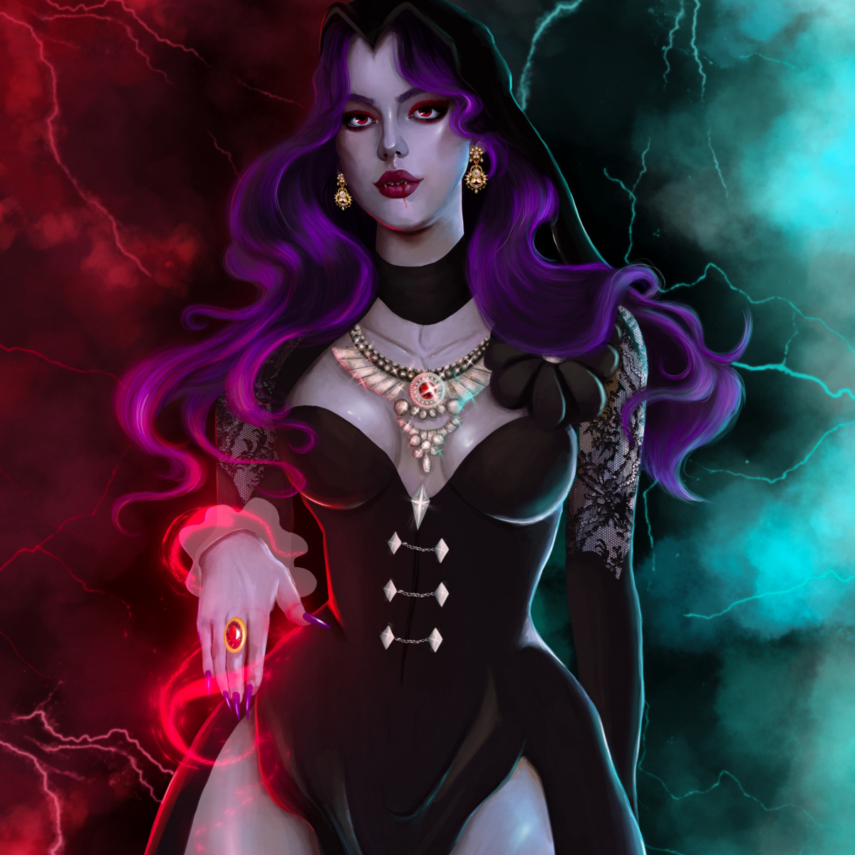 Lira The Dark Splinterlands Fanart Crypto Art NFT