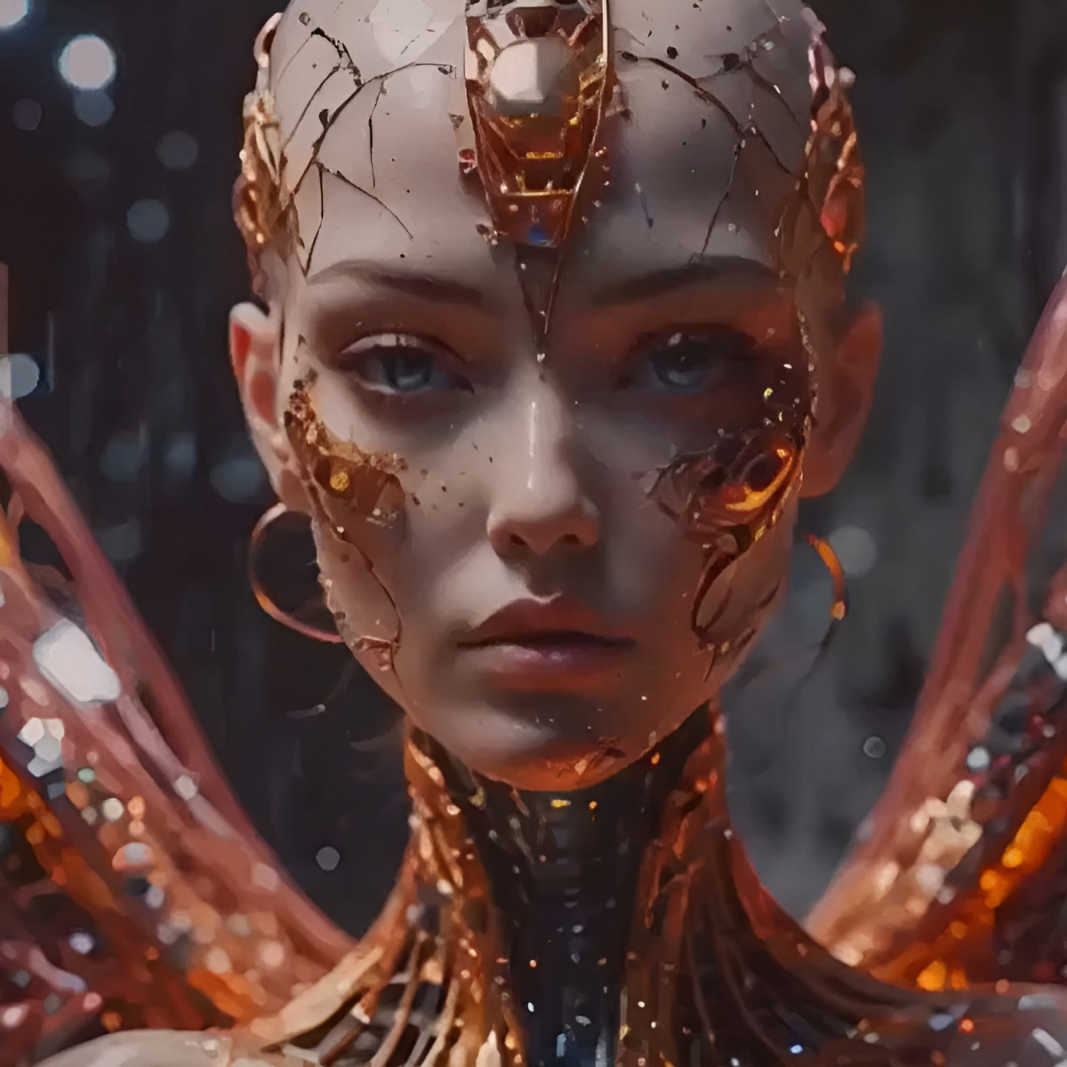 Crypto Lady NFT Animated Portrait