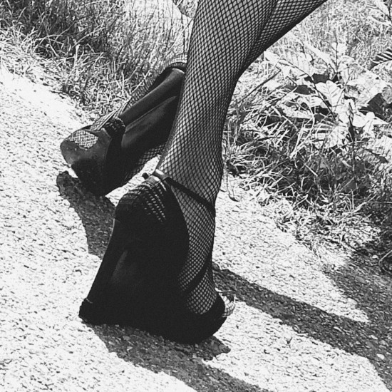 Hell Me Higher | Fashion by Chloé (hot pants) | Heels by Hugo Boss